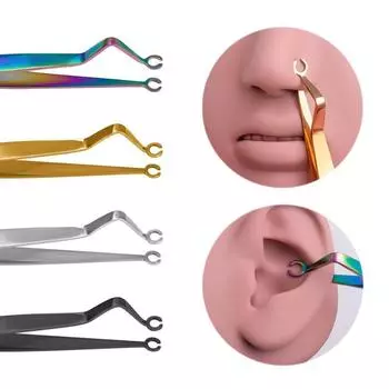 Нержавеющая сталь щипцы для дермы пирсинг ушной раковины инструмент для дермы инструмент для пирсинга тела ювелирные изделия золотой