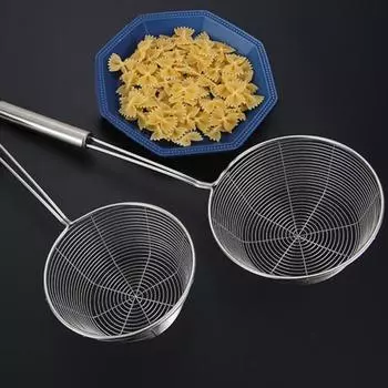 Нержавеющая сталь сетка для масла для жарки ложка кухонный дуршлаг посуда инструмент 41.5x17.5cm