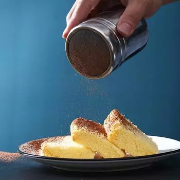 Нержавеющая сталь шейкер для кофе какао шоколад мука сахарная пудра сито фильтры кухонные принадлежности для барбекю с крышкой для кофе инструмент