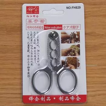 Нержавеющая сталь Щипцы для семян дыни Ножницы Орехокол Ореховая шелушитель Открывалка для орехов