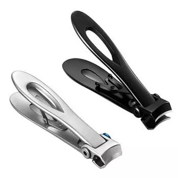 Нержавеющая сталь, широкий рот, толстый триммер для ногтей, кусачки для ногтей на ногах, кусачки для ногтей S чёрный