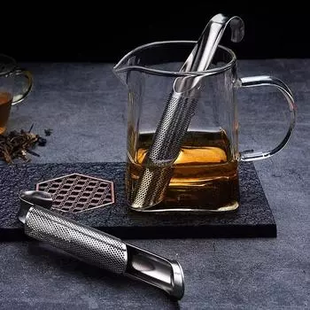 Нержавеющая сталь ситечко для заварки чая для чая со специями многоразовый металлический чайный пакетик фильтр подвесной ситечко для чая для кухонной посуды 1Pcs