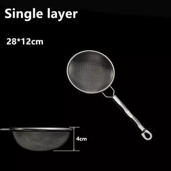 Нержавеющая сталь Сито с мелкой сеткой Дуршлаг Ложка с крючком Для горячего горшка Соевый сок Мука Сито Фильтр Совок для жарки Кухонная утварь