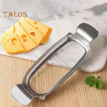 Нержавеющая сталь слайсер для сыра, проволочный слайсер для масла для блочного сыра, эффективная нарезка сыра, лопаточка для тортов, фруктов, кухни, дома, подарок 1 Set
