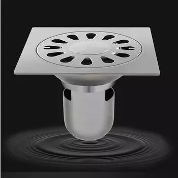Нержавеющая сталь сливы для пола в ванной сливное отверстие квадратный дезодорант для предотвращения насекомых фильтр для слива воды в ванной крепежные элементы