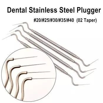 Нержавеющая сталь, стоматологический ручной штекер, стоматологический эндодонтический зонд, инструменты для заполнения, обтурации, эндоматериалы, шпатель, инструмент 02 конус 1 pc NO.25 Tapered