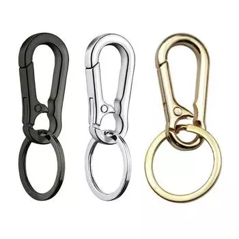 Нержавеющая сталь тыква пряжка карабин брелок унисекс брелок поясной зажим брелок анти-потеряющийся кольцо пряжка автомобильный декор подарки чёрный