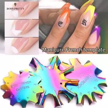 Нержавеющая сталь украшения для ногтей художественный дизайн лак для французского маникюра моделирование пластина для штамповки 2