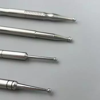 Нержавеющая сталь уши акупунктурный зонд массажный инструмент точечный зонд ручка массажер для лица портативная акупунктурная ручка обнаружения 1