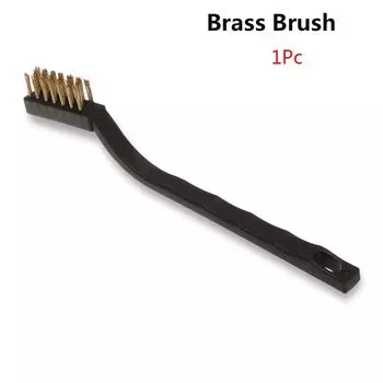 Нержавеющая сталь Выходное отверстие Вентиляция Инструмент для удаления ржавчины и краски Чистящие щетки Инструмент для чистки гриля Проволочная щетка Brass Brush-1pc