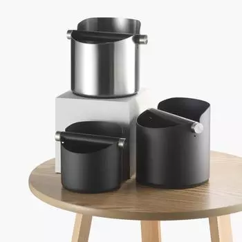 Нержавеющая сталь Ящик для кофе, контейнер для эспрессо, противоскользящие ведра для молотого кофе, инструмент, аксессуары для бариста, кофейная посуда