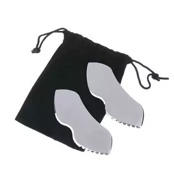 Нержавеющие инструменты Гуаша, стальной скребковый массажный инструмент, инструменты для массажа лица для расслабления мягких тканей, уменьшения боли в голове, шее, спине