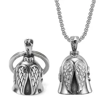 Нержавеющие колокольчики для мотоцикла брелок-подвеска велосипедист велосипеды удача безопасное путешествие