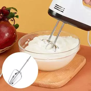 Нержавеющий электрический венчик для взбивания яиц, крюк для перемешивания, запасные части для электрического миксера, миксер для вспенивания Iron nickel plated stick