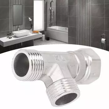 Нержавеющий материал T-адаптер 3-ходовой клапан легко установить, удалить или очистить