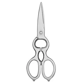 Несъемные 20 мм 4CR13 острые лезвия из нержавеющей стали, мощные ножницы для барбекю, куриные кости, многофункциональные бытовые кухонные инструменты серебряный