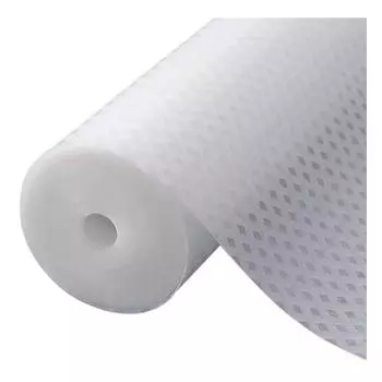 Несамоклеящаяся подкладка для полок, защита кухонных шкафов, безопасная для пищевых продуктов, легко режется, чистится, нескользящая, водонепроницаемая подкладка для ящиков, защищает AVE белый