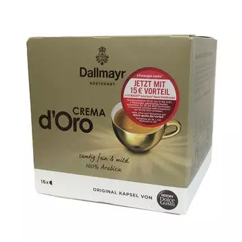 Nescafe Dolce Gusto Dalmaier Prodomo Cremadoro 16 капсул