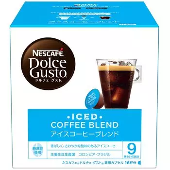 Nescafe Dolce Gusto Special Capsule Iced Coffee Blend Regular Black Pod 16P, Коробка, Кофе, Кофе,