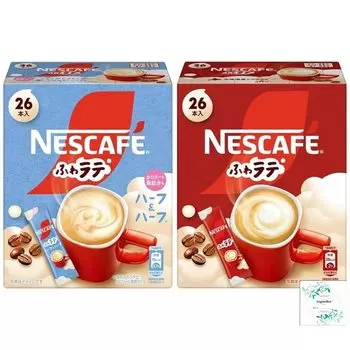 Nescafe Excela Fluffy Latte Half Latte Powder 2 вида набор с оригинальной наклейкой бонусная почта Nestl & Half/Fluffy (без коробки, доставка)