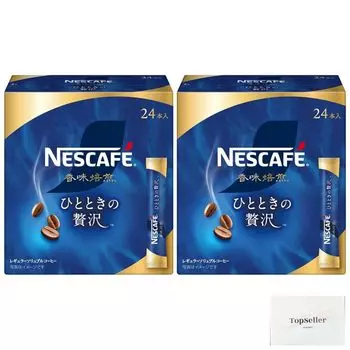 Nescafe Flavor Roasted Momentary Luxury Stick Black Powder 2 Box Set с оригинальным бонусом в виде бумажных салфеток Outlet Mail Nestl (Без коробки, Доставка)