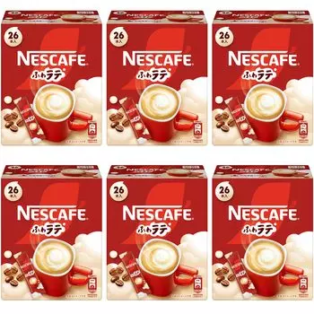 Nescafe Fluffy Latte 26P x 6 stick cafe individually wrapped boxes, coffee, latte,