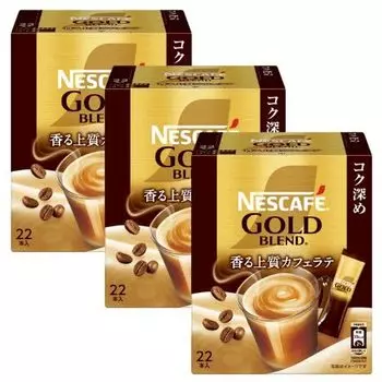 Nescafe Gold Blend Deep Rich Ароматный высококачественный кофе латте 7 г x 22 коробка 66 чашек [3 набора]