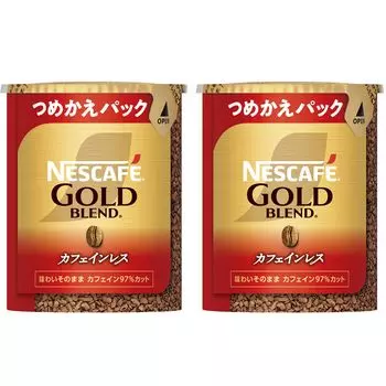 Nescafe Gold Blend декофеинизированный Eco System Pack 60 г x 2 бутылки обычный растворимый сменный блок и (60 чашек), Кофе,