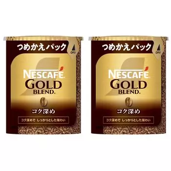Nescafe Gold Blend Rich Eco System Pack 55 г x 2 бутылки Обычный растворимый многоразовый и (55 чашек), Кофе, темно-коричневого