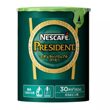 Nescafe President Eco System Pack 60 г, обычный растворимый кофе, сменный блок и (30 чашек), Кофе,