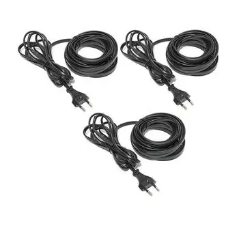 Несколько частей 220 В нагревательный кабель с вилкой европейского стандарта 2/3/5/8 шт. 5 м нагревательный провод для защиты от замерзания водопроводных труб 2pcs 5M Heating Cable