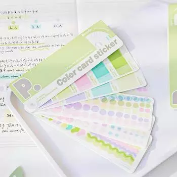 Несколько форм, однотонный блокнот, простота, флуоресцентный прозрачный липкий маркер для заметок, слова, блокнот, школьные принадлежности для школьников