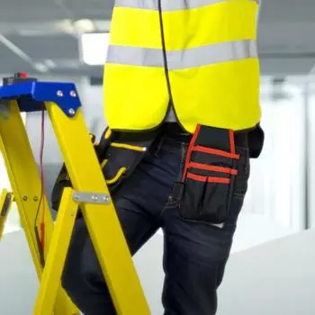 Несколько карманов, регулируемая пряжка, эргономичный дизайн, поясная сумка, набор отверток, небольшой инструмент синий