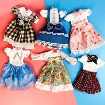 Несколько кукольных принцесс, одежда, повседневное платье, 11 дюймов, аксессуары для кукол BJD, детский подарок 1