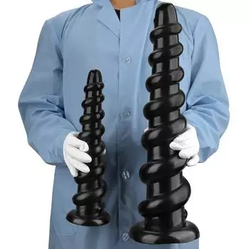 Несколько размеров очень больших ПВХ резьбовых анальных пробок дилдо мастурбатор фистинг секс-игрушки большой член реалистичный пенис XS