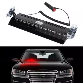 Несколько режимов мигания 12 В мигалка автомобильные стробоскопы сигнальная лампа полицейский индикатор светодиодный присоска для лобового стекла разъем прикуривателя синий