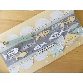 Несколько штук рыбы вырубные штампы металл тисненая бумага скрапбукинг рыбы вырубные штампы для украшения серебряный