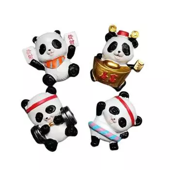 Несколько стилей, дополнительный мультфильм, новая милая панда, личность, креативный дизайн, наклейки на холодильник из смолы, украшение для кухни