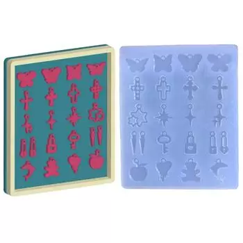 Несколько стилей, скрещенные серьги, комбинированная форма для орнамента, эпоксидная форма для ювелирных изделий, форма для литья из смолы, подходит для Diy