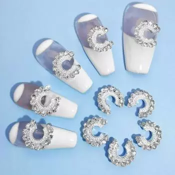 Несколько стилей сплава, великолепные сверкающие ослепительные банты, украшения для ногтей своими руками, украшения для ногтей M