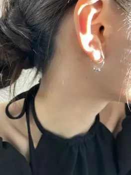 Несколько таэлей серег из сломанного серебра, нишевый дизайн для женщин, простые серьги из стерлингового серебра 999 пробы, модные индивидуальные серьги 999 silver