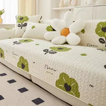 Нескользящая хлопковая подушка, универсальный современный чехол для дивана, полотенце, однотонная диванная подушка, четыре сезона, чистая хлопчатобумажная ткань 70x70cm