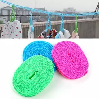 Нескользящая и ветрозащитная бельевая веревка Palisade Бельевая веревка для сушки от Being Бельевая веревка для сушки белья для путешествий на открытом воздухе Type 8 OPP bag