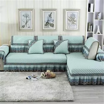 Нескользящая льняная юбка в европейском стиле, универсальный чехол для дивана на четыре сезона, летняя подушка, чехол для дивана, полностью завернутый чехол 70*70