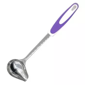 Нескользящая ложка для соуса из нержавеющей стали, полирующая ложка для смазки, ложка с боковым горлом оранжевый