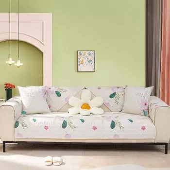 Нескользящая маленькая ткань с цветочным принтом для четырех сезонов, весенний чехол, чехлы для полотенец, хлопковые диванные подушки в пасторальном стиле 70x70