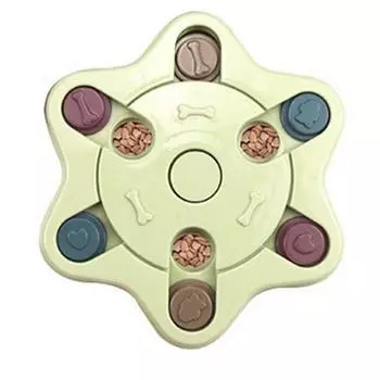 Нескользящая миска для медленной подачи еды, интерактивный дозатор для медленного поедания еды, головоломка для собак, игрушка-игра для дрессировки домашних животных 23*23*3cm