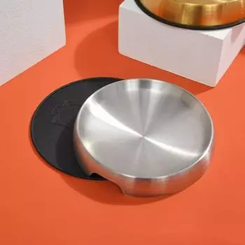 Нескользящая миска для собак, миска для кормушки для кошек, аксессуары для домашних животных, миска для собак/кошек из нержавеющей стали золотой