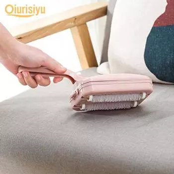 Нескользящая многофункциональная 3-цветная щетка для ковров на диване фиолетовый