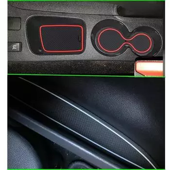 Нескользящая накладка на дверной паз, коврики, аксессуары, пыленепроницаемые, гибкие, для Clio 4 13-18, красные/белые/синие, практичные синий